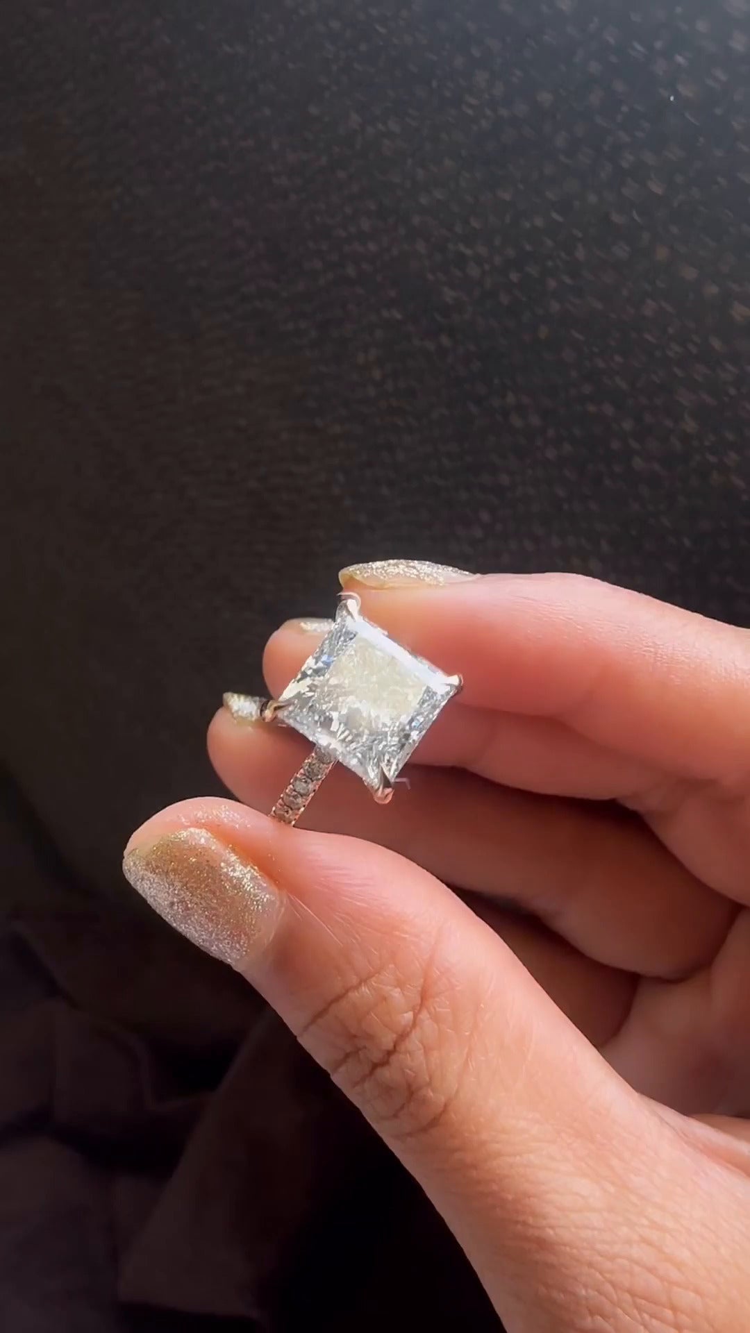 Clio Princess Moissanite Engagement Ring