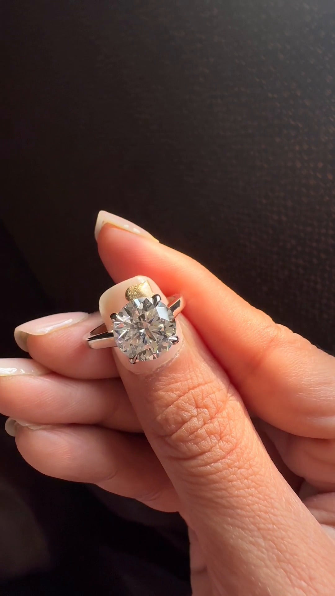 Solitaire Moissanite Ring