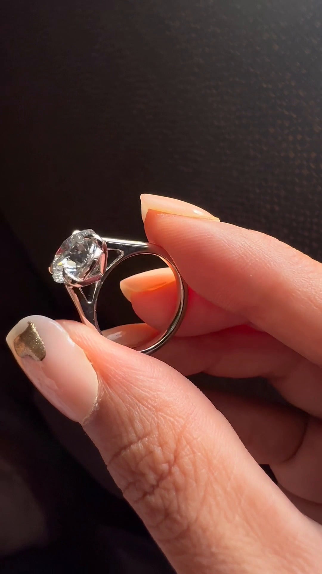 Moissanite Engagement Ring