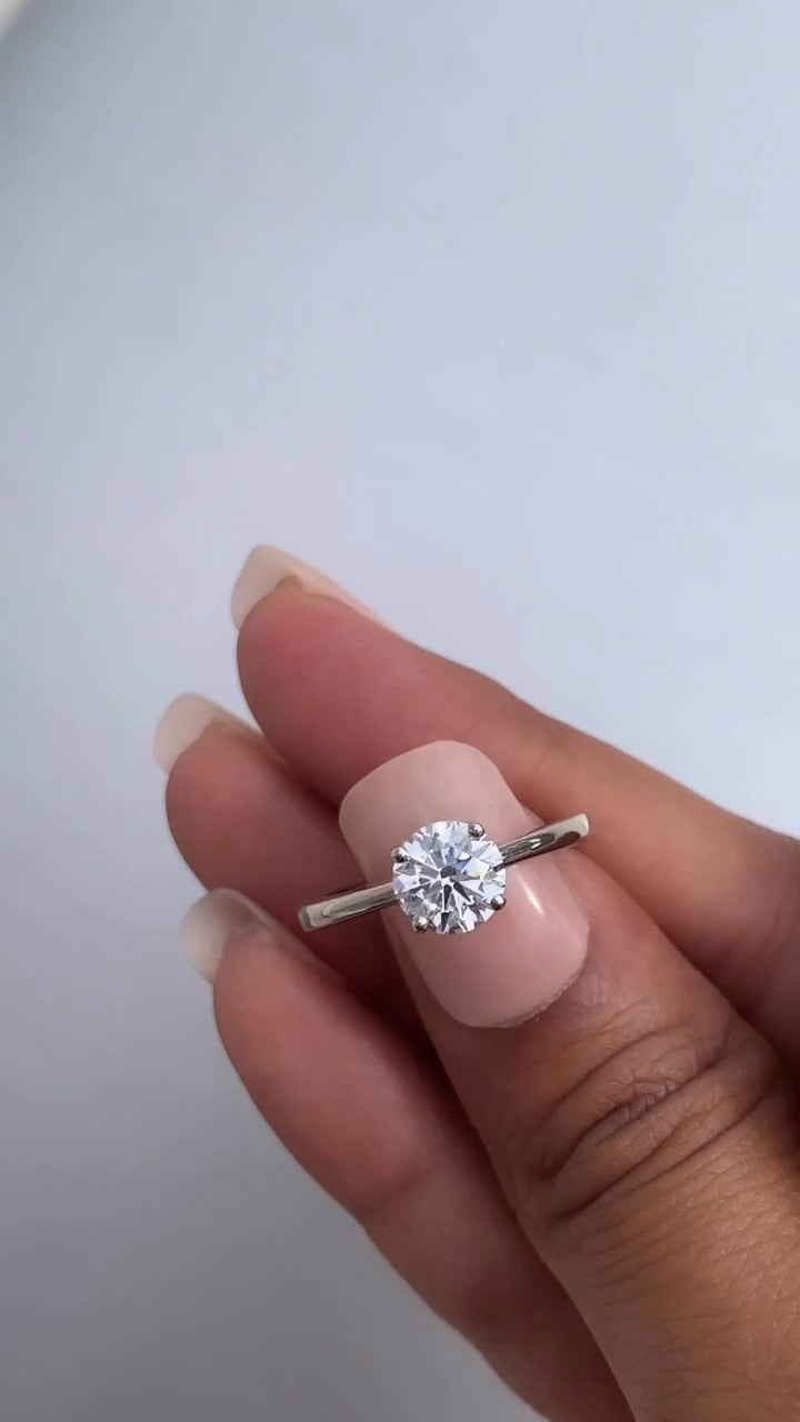Danica Round Solitaire Engagement Ring