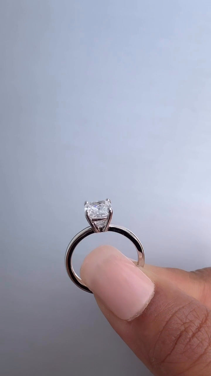 Moissanite Engagement Ring
