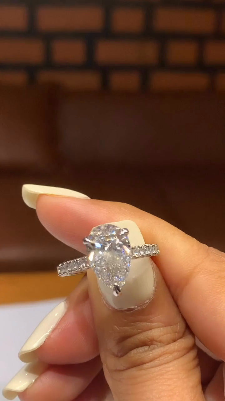 Moissanite Engagement Ring