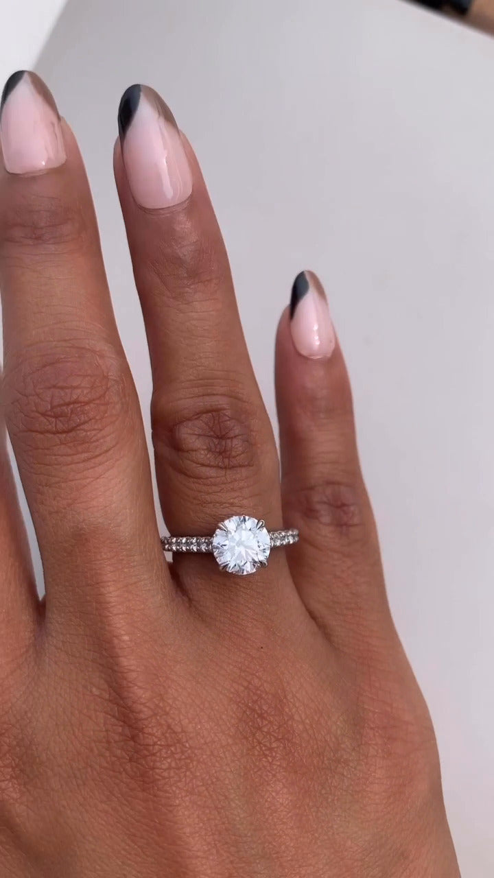 Round Moissanite Ring