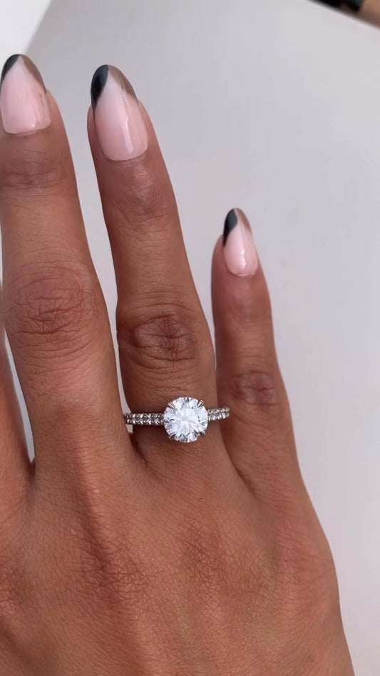 Round Moissanite Ring