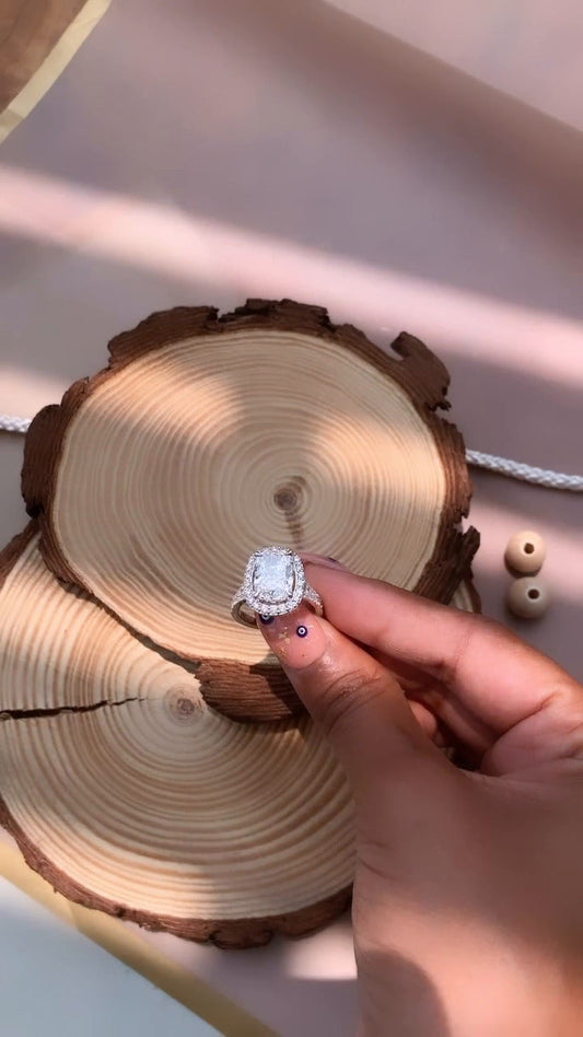 Dove Cushion Engagement Ring