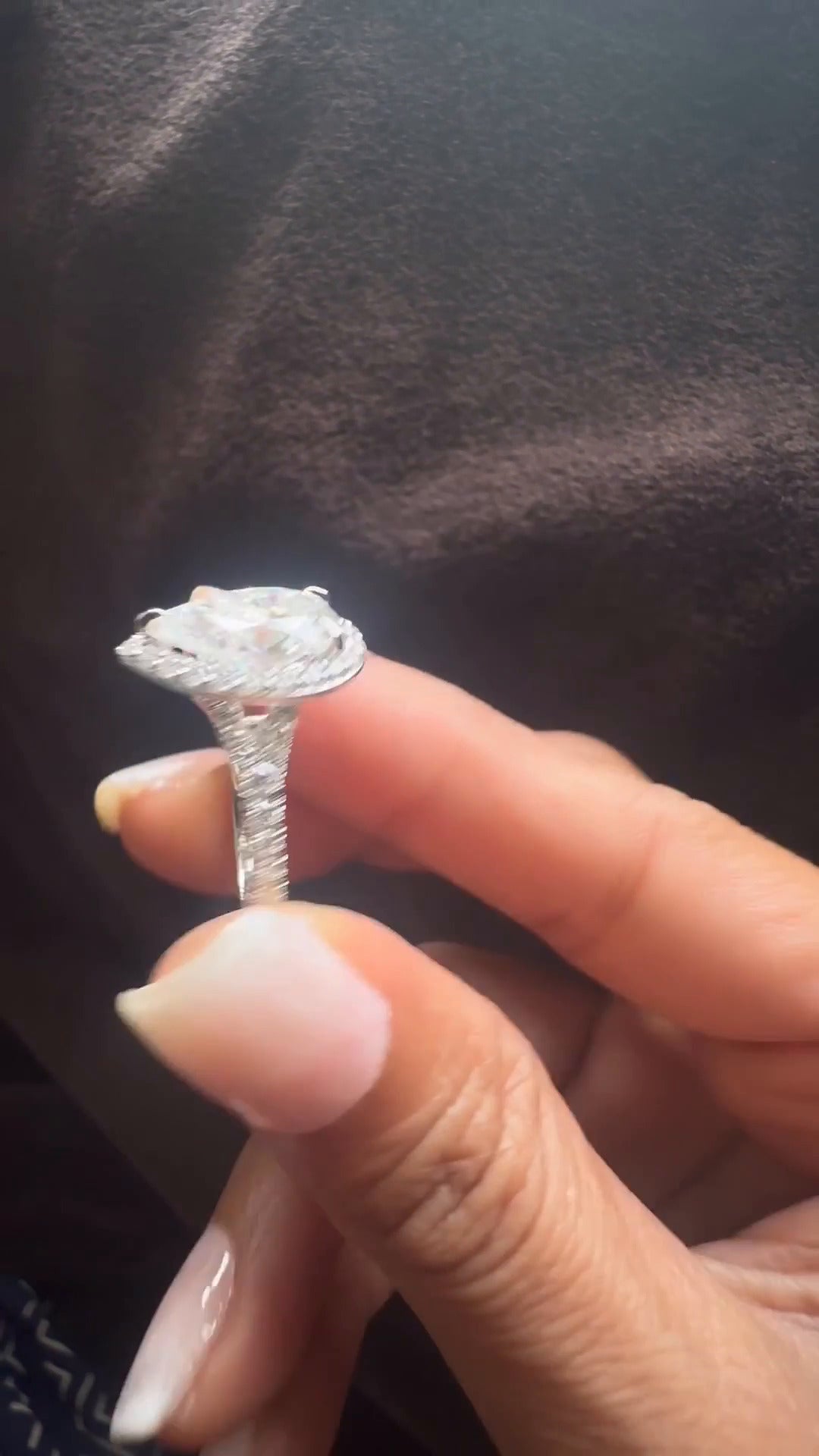 Moissanite Engagement Ring