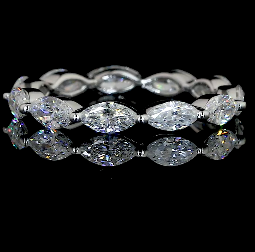 East West Marquise Eternity Band
