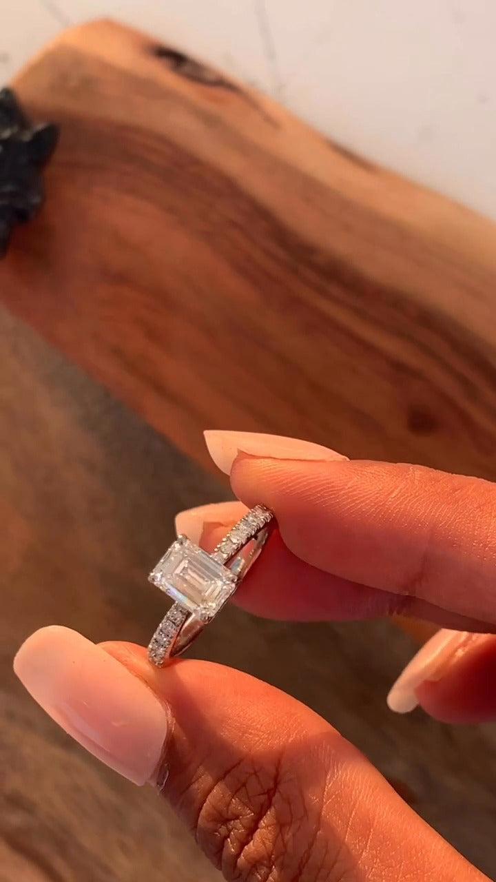 Moissanite Engagement Ring