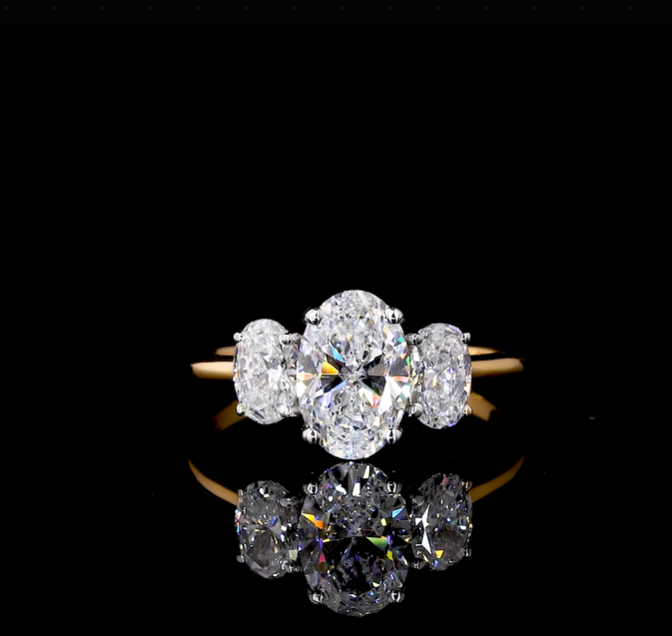 Moissanite Engagement Ring