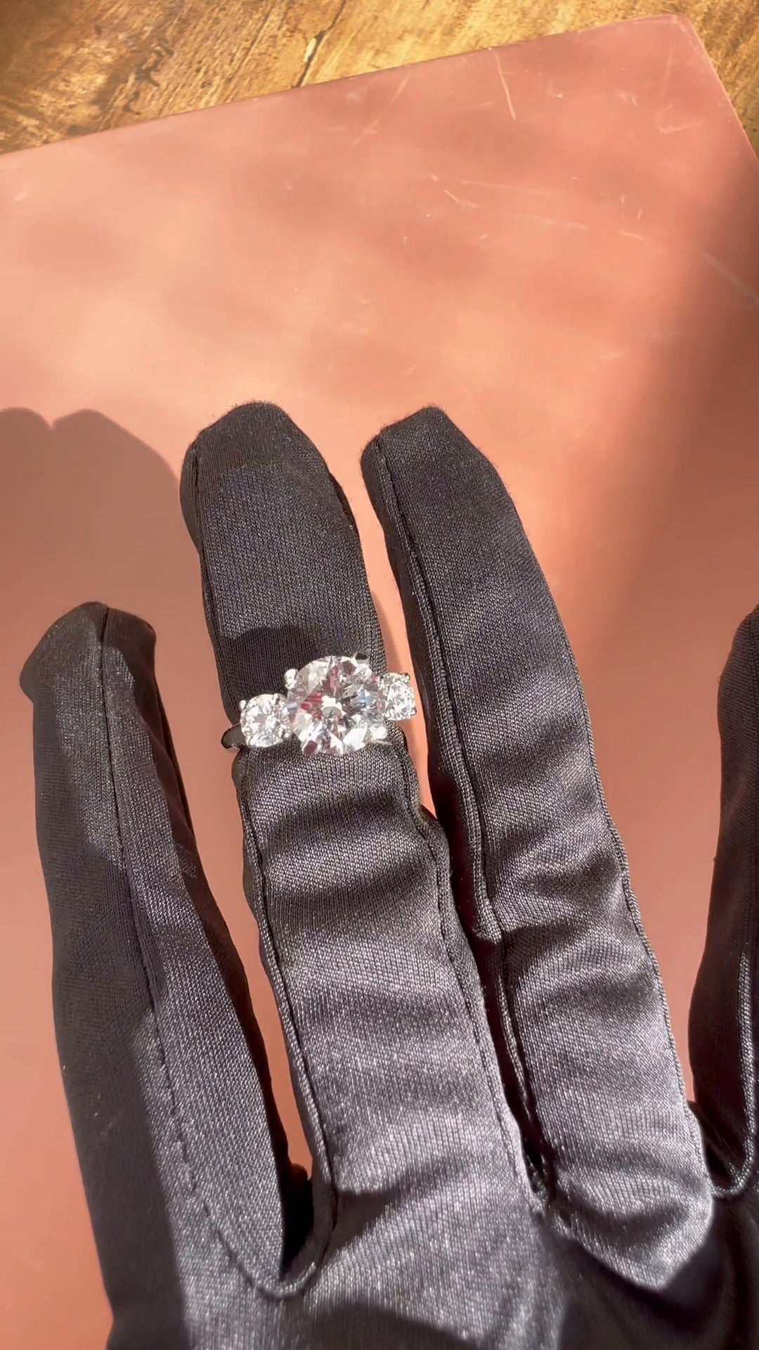 Elspeth Round Moissanite Engagement Ring