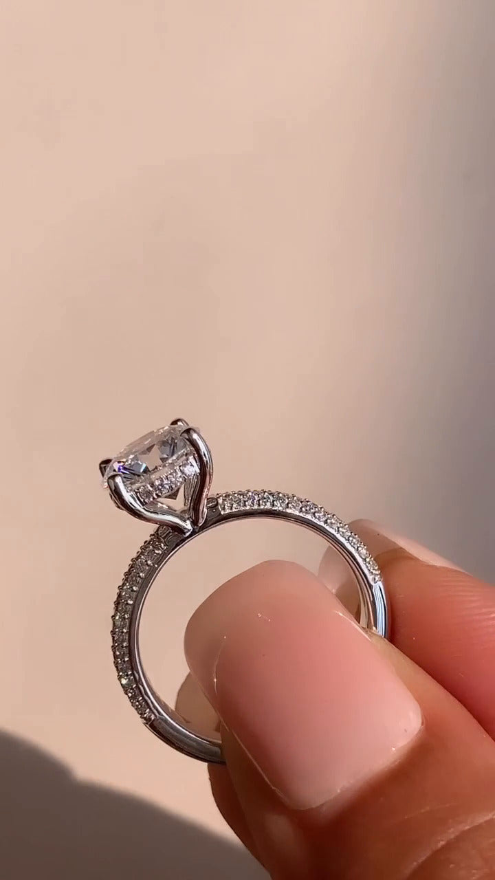 Moissanite Engagement Ring