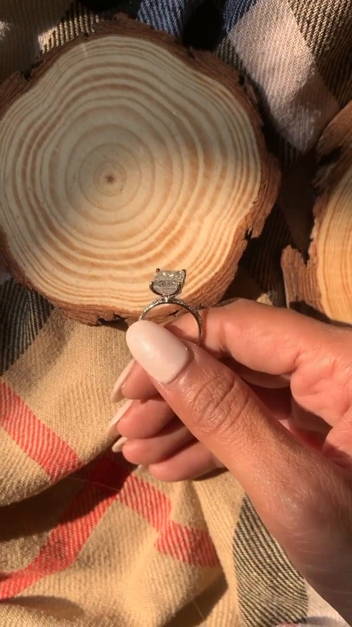 Moissanite Engagement Ring