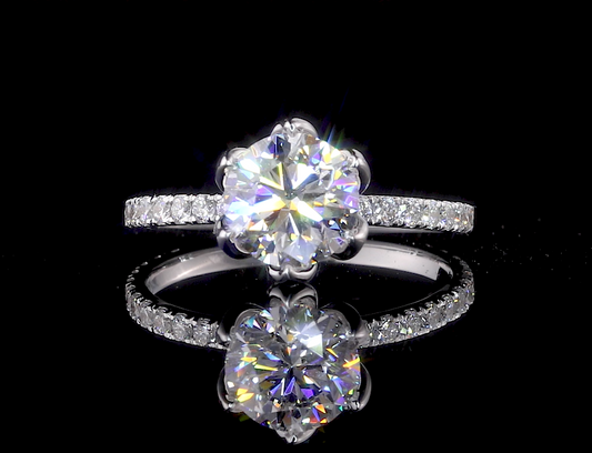 Moissanite Engagement Ring