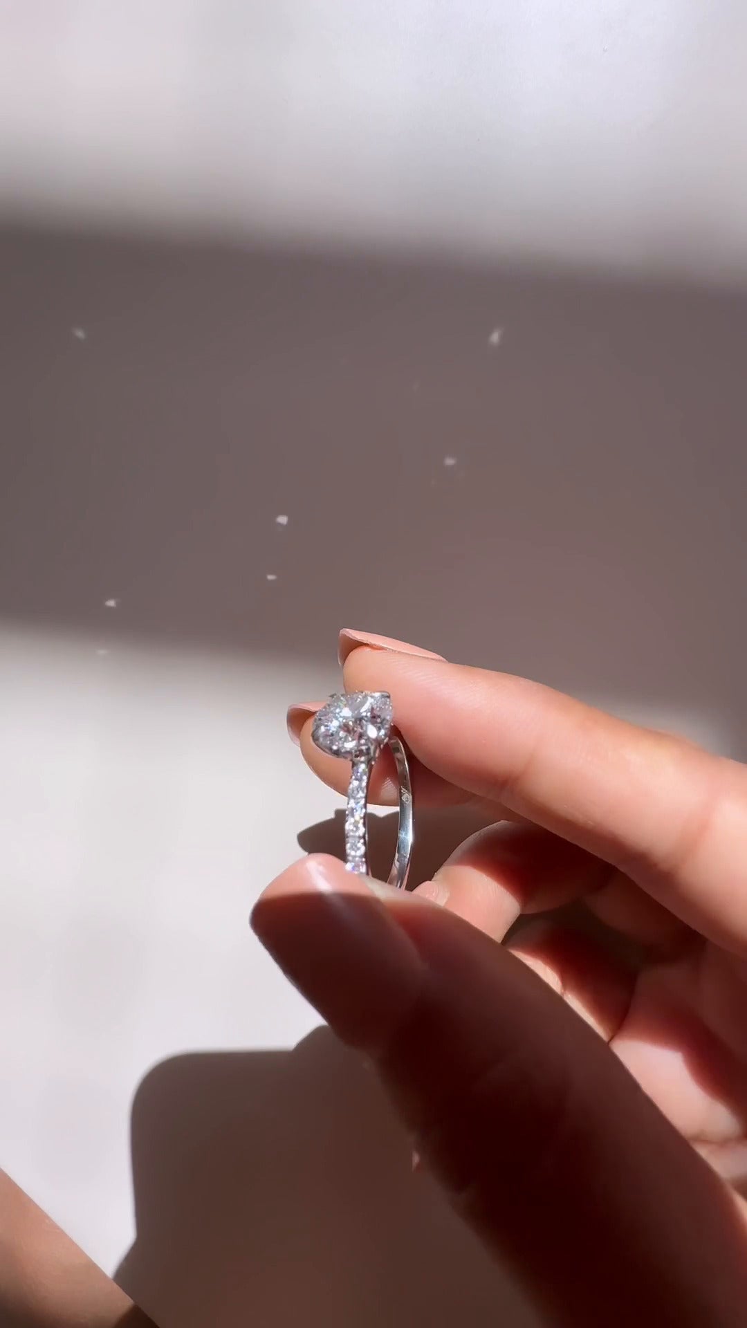 Unique Solitaire Engagement Ring