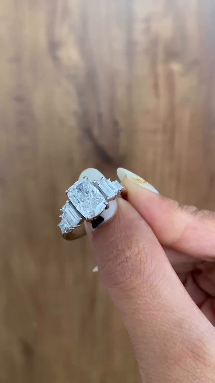Three Stone Engagement Ring