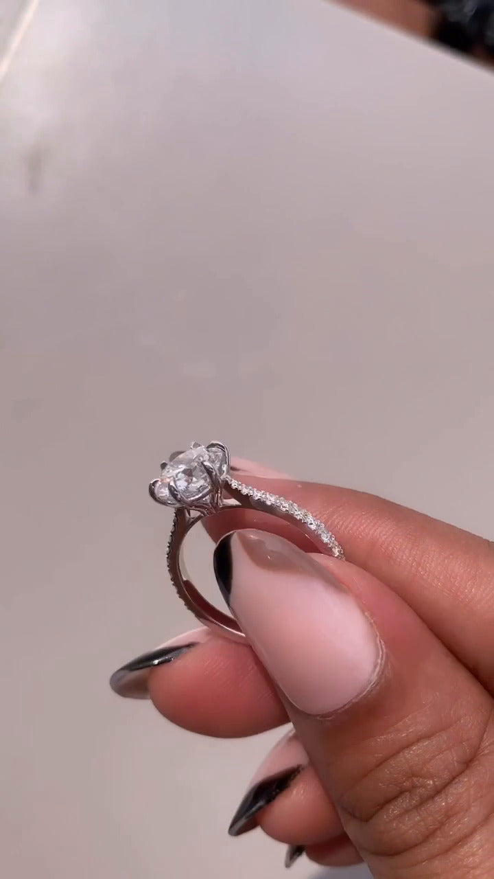 Moissanite Engagement Ring
