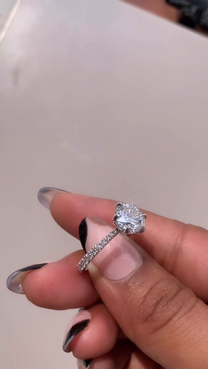 Round Engagement Ring