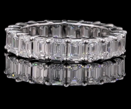 Moissanite Eternity Band
