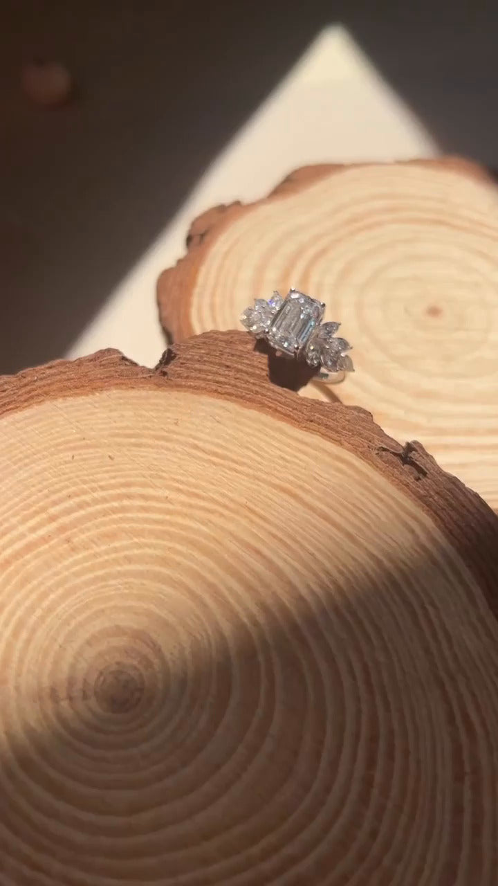 Emerald Engagement Ring