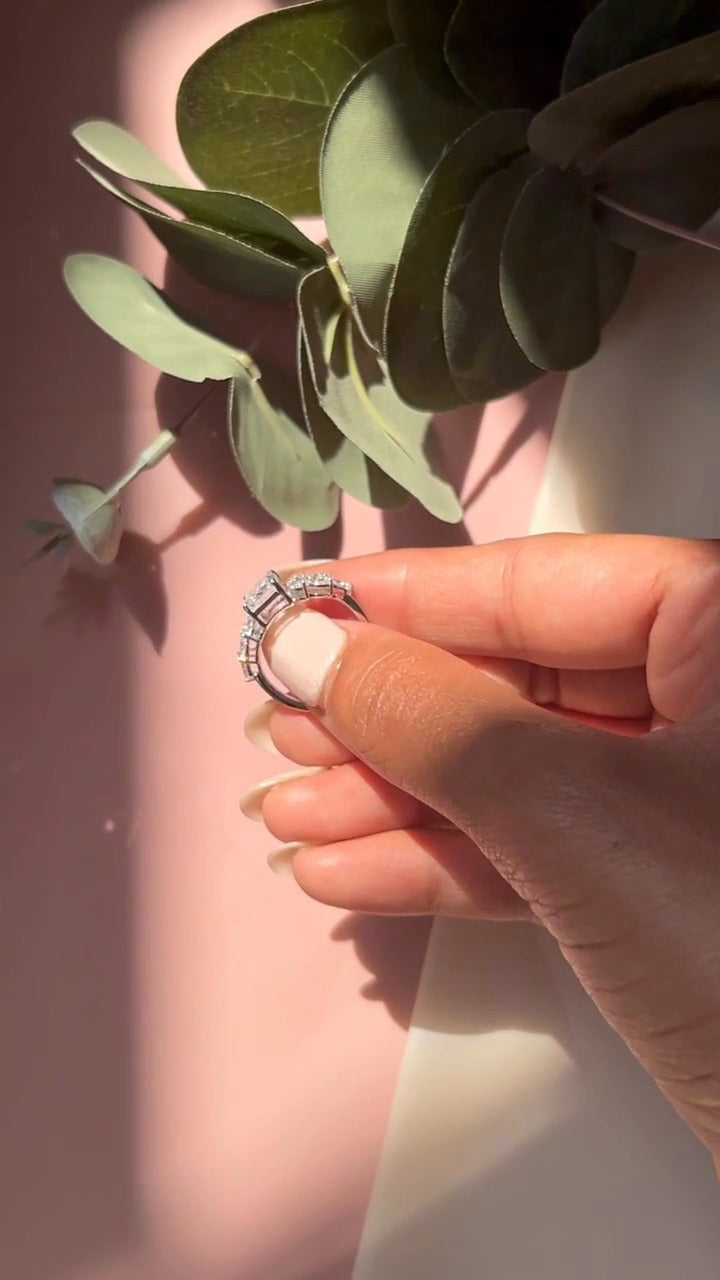 Moissanite Engagement Ring
