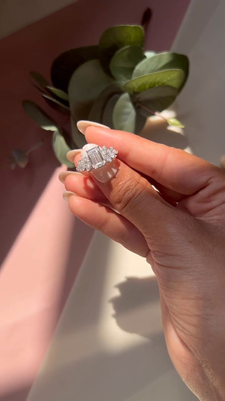 Three Stone Engagement Ring