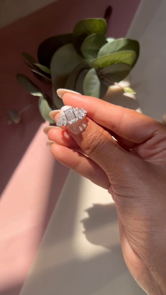 Three Stone Engagement Ring