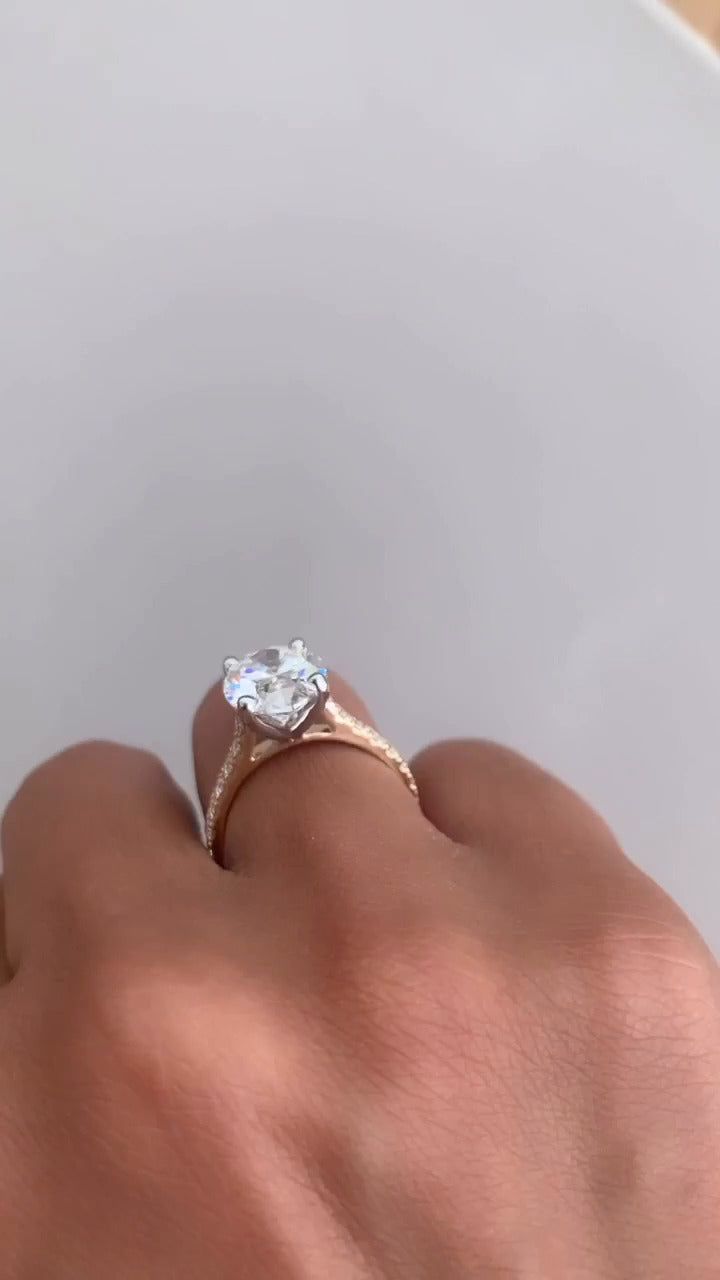 Moissanite Engagement Ring