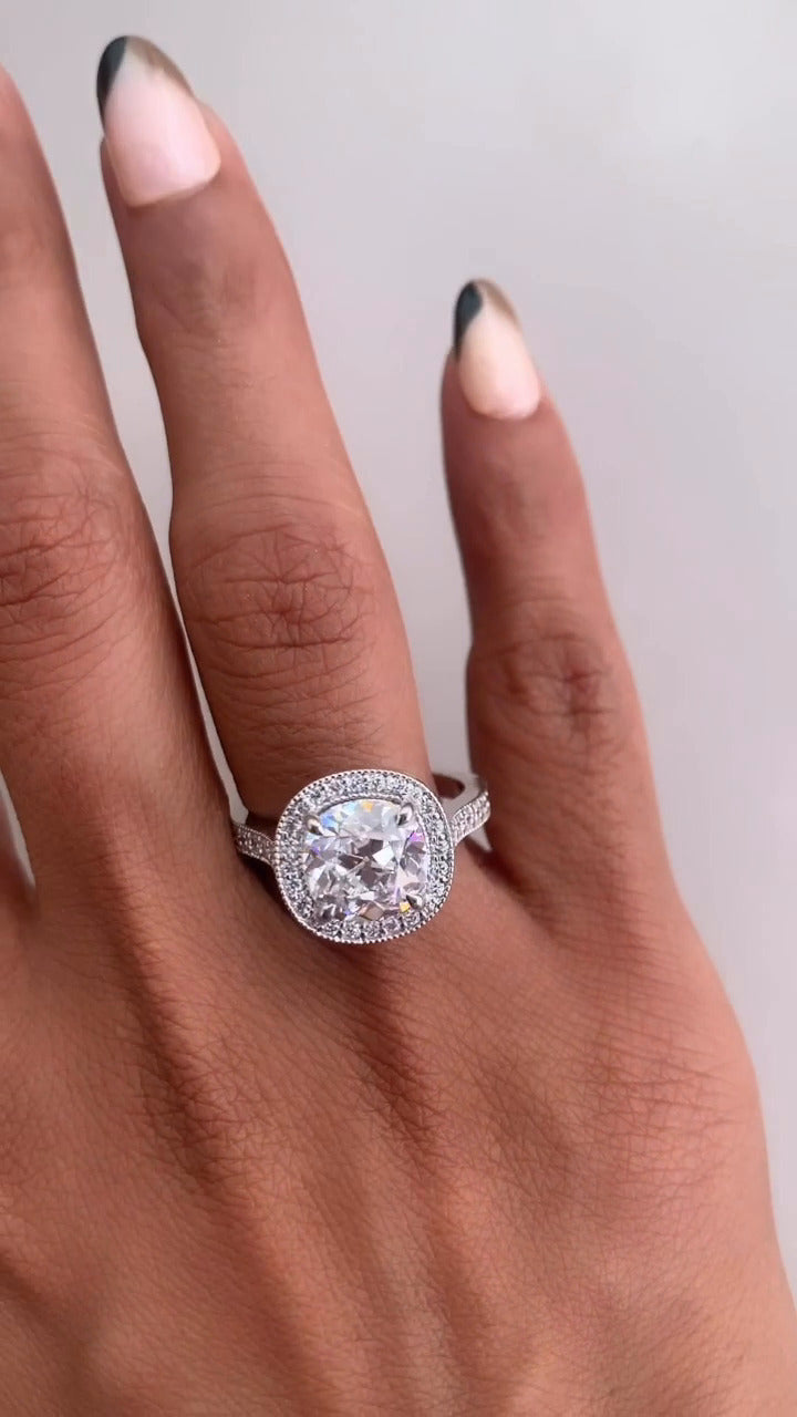 Moissanite Engagement Ring