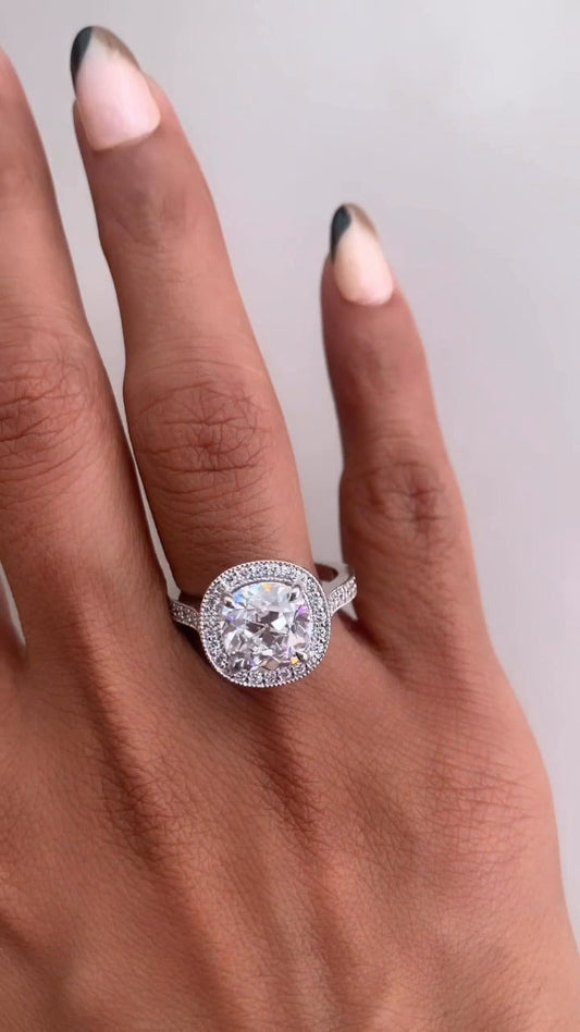 Moissanite Engagement Ring