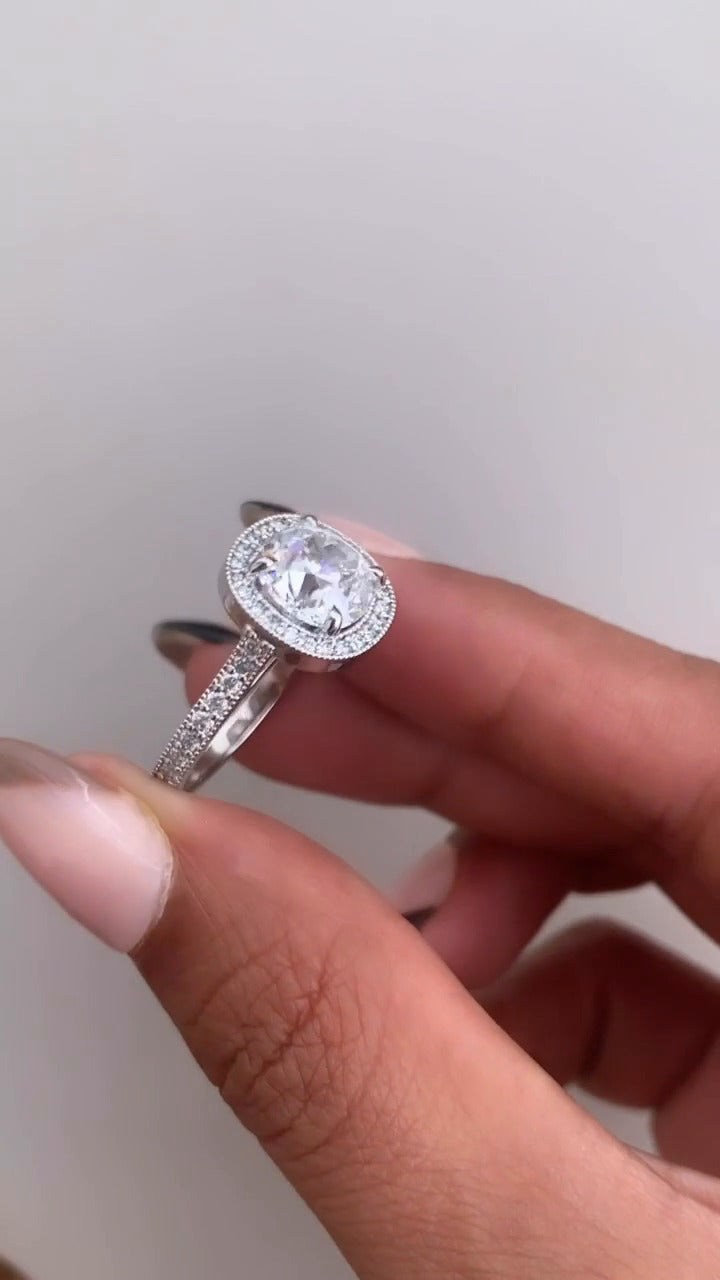 Moissanite Engagement Ring