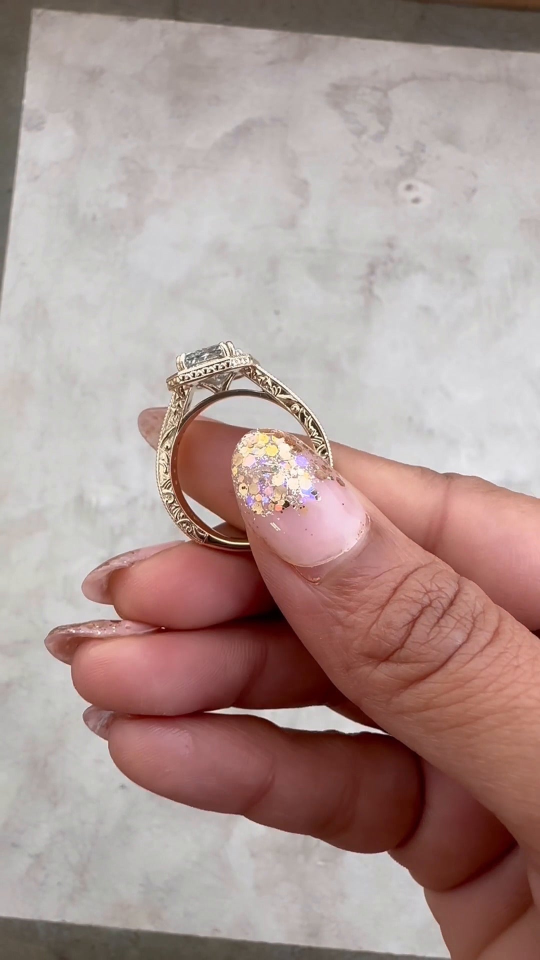 Moissanite Engagement Ring
