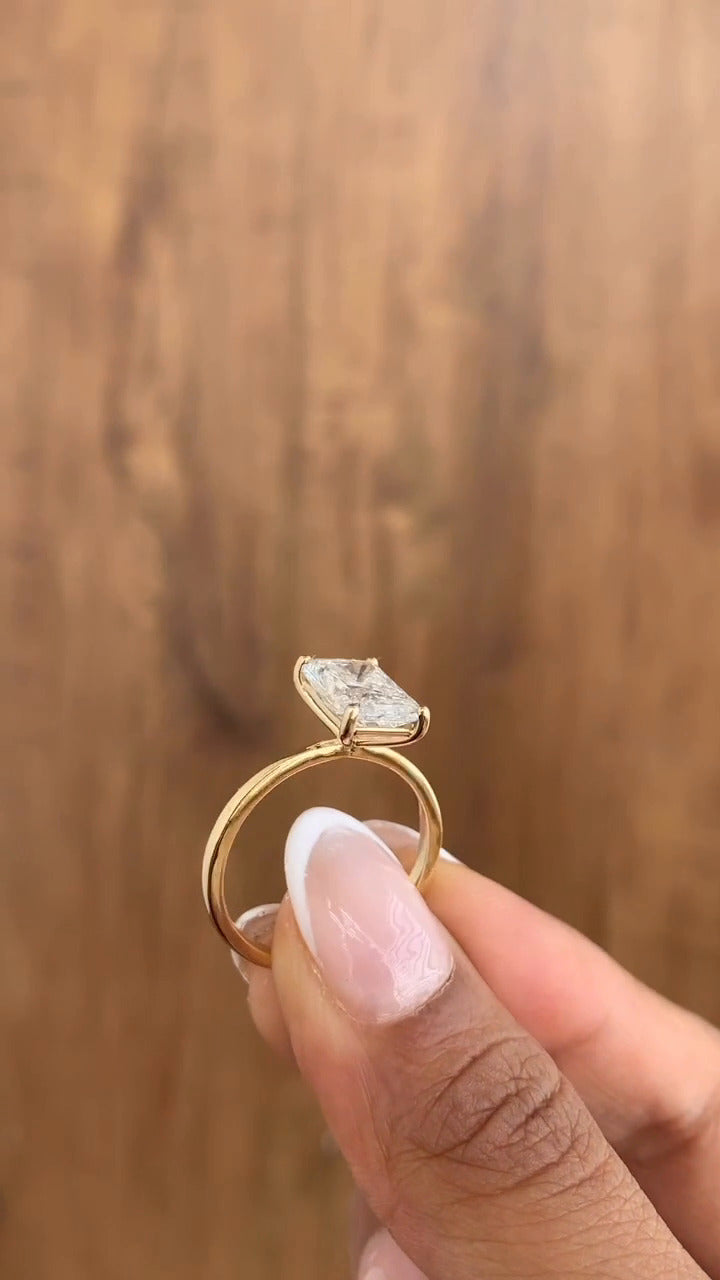 Idalia Solitaire Moissanite Engagement Ring