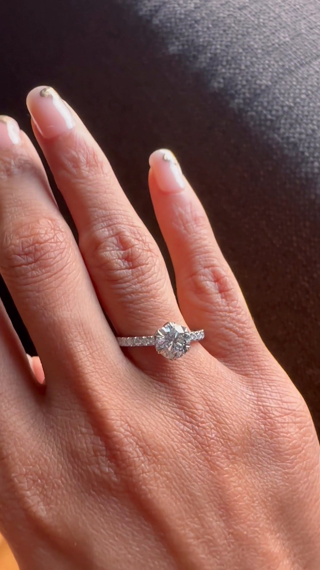 Dainty Moissanite Ring