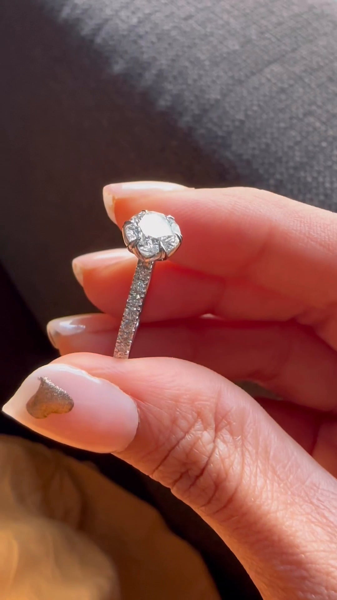 Moissanite Engagement Ring