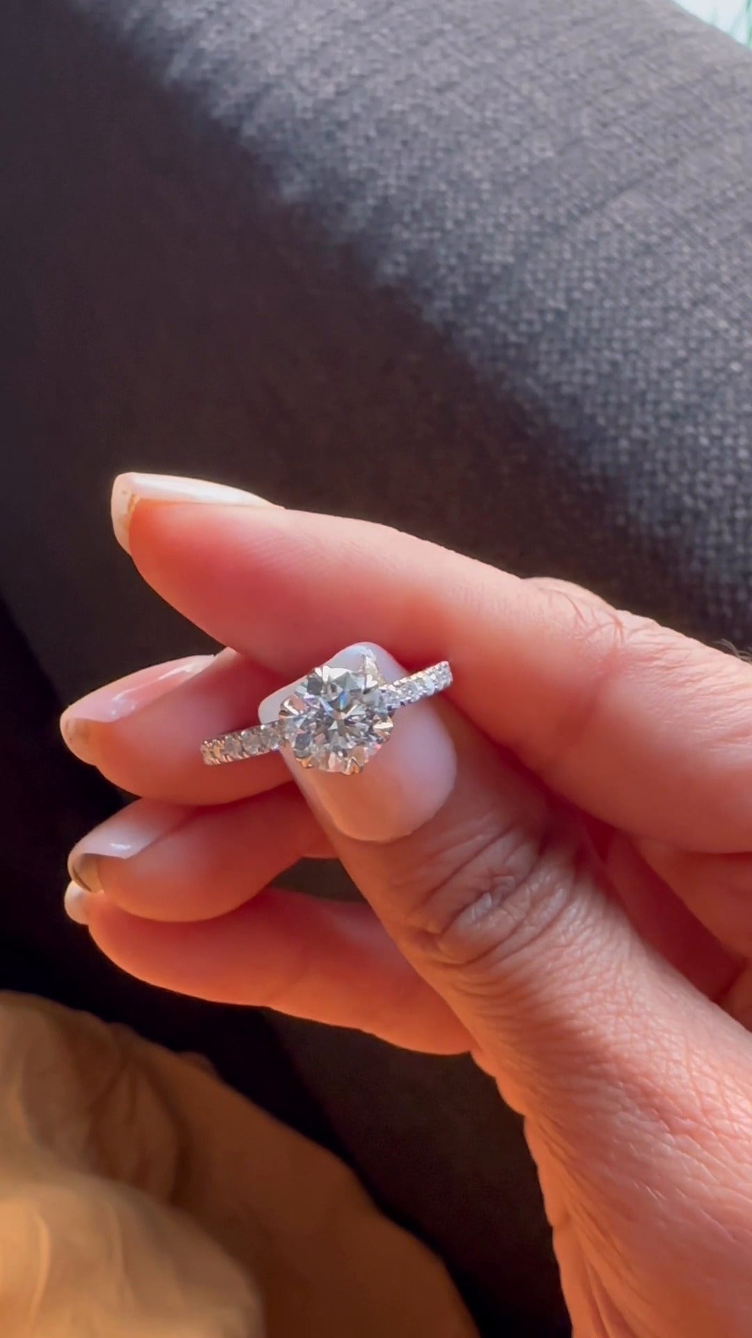Round Engagement Ring