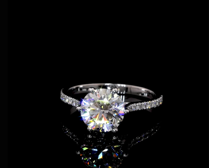 Moissanite Engagement Ring