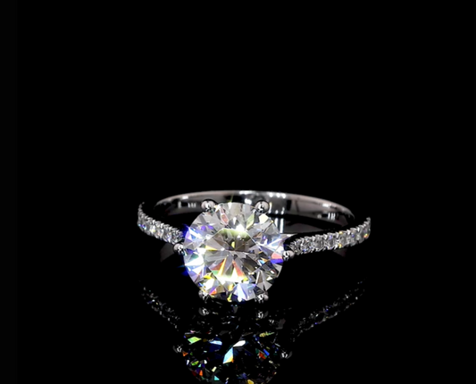 Moissanite Engagement Ring