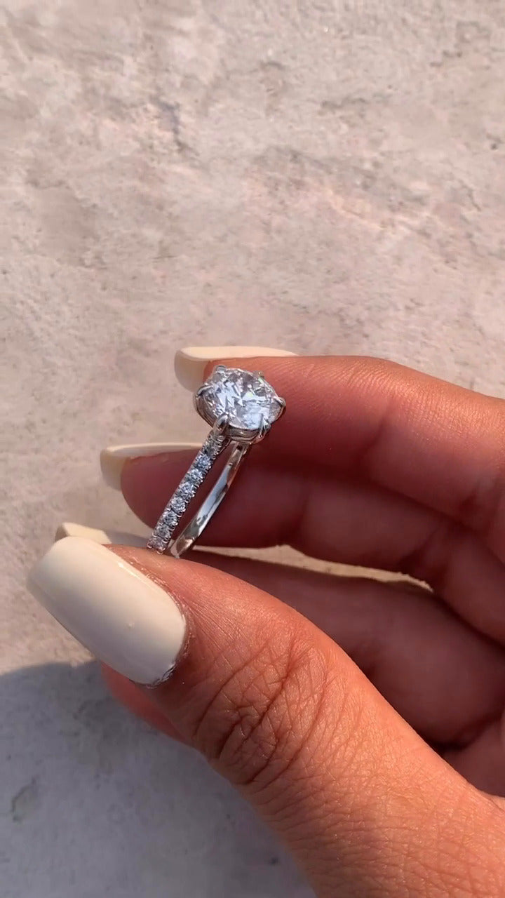 Moissanite Engagement Ring