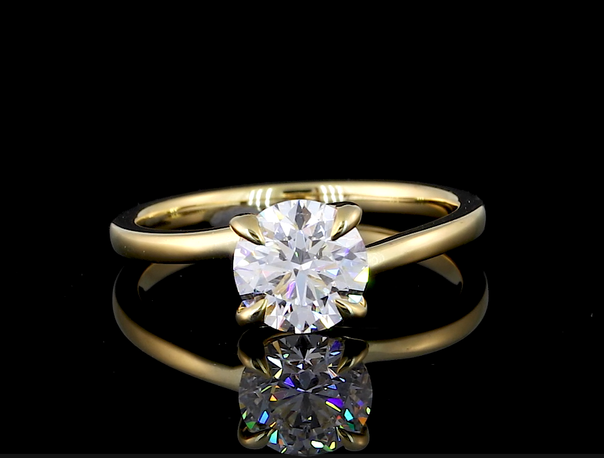 Moissanite Engagement Ring