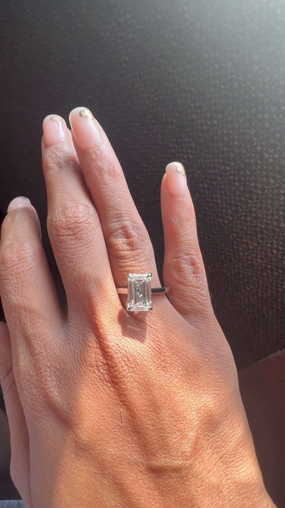 Emerald Engagement Ring