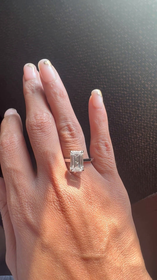 Emerald Engagement Ring