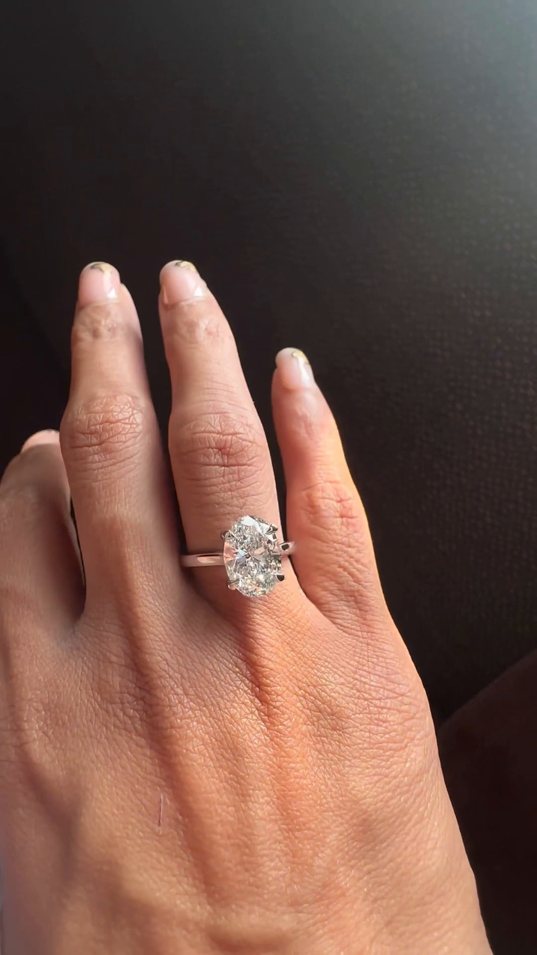 Hidden Halo Moissanite Ring