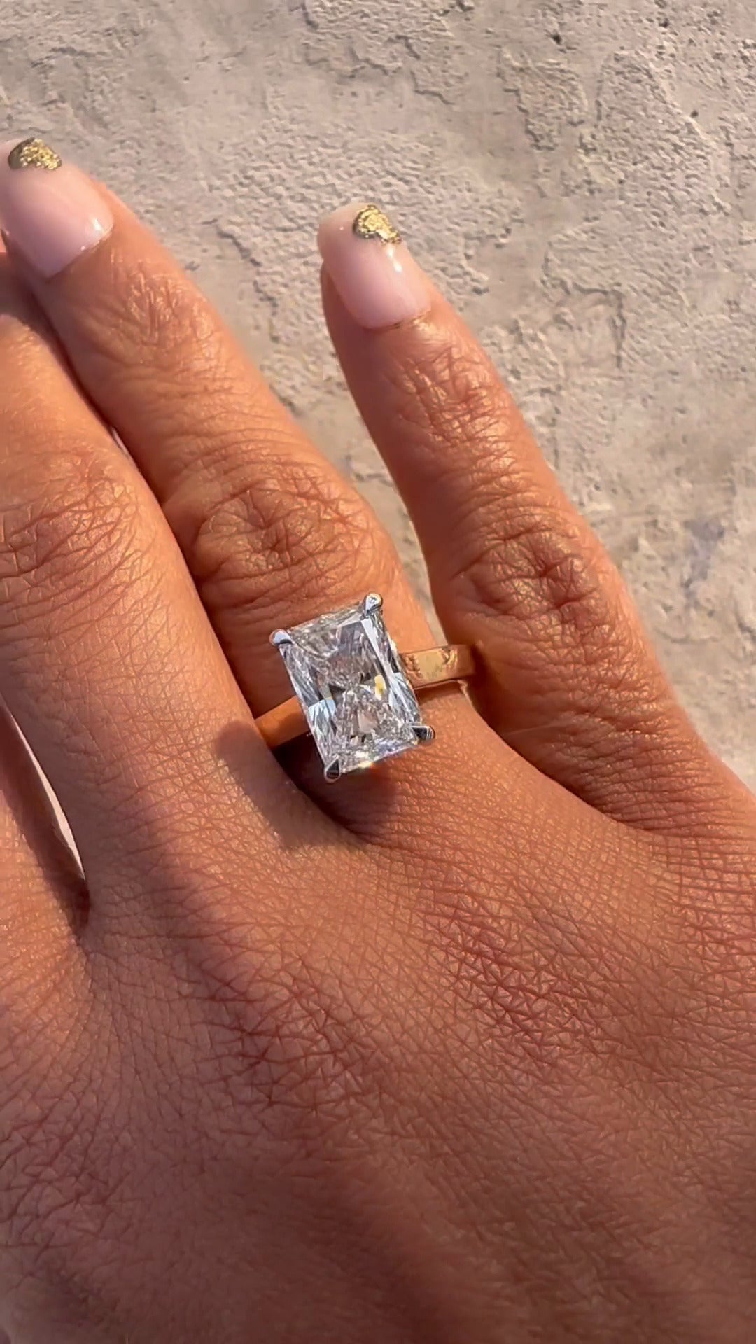 Hidden Halo Moissanite Ring