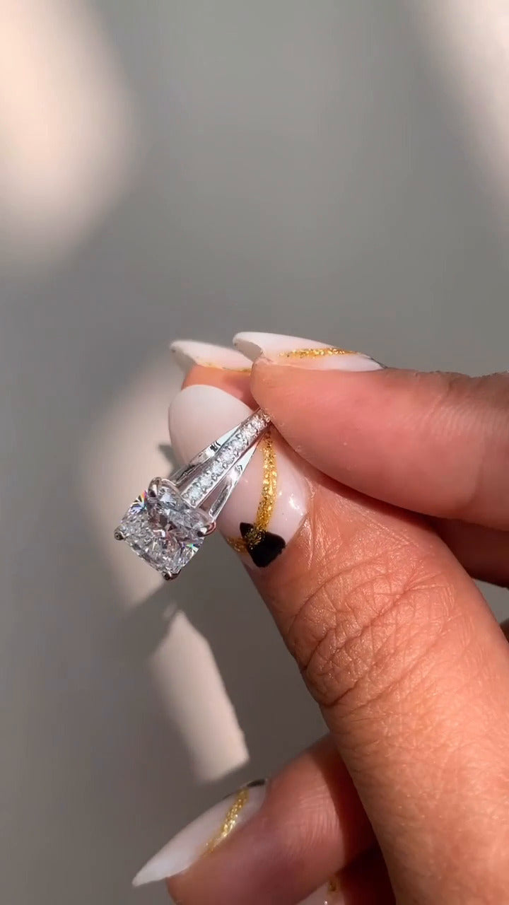 Jessamine Cushion Diamond Band