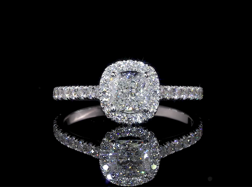 Moissanite Engagement Ring