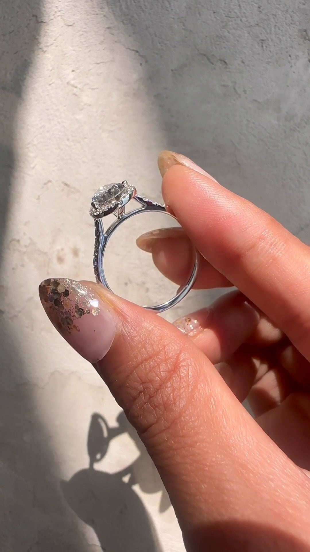 Moissanite Engagement Ring