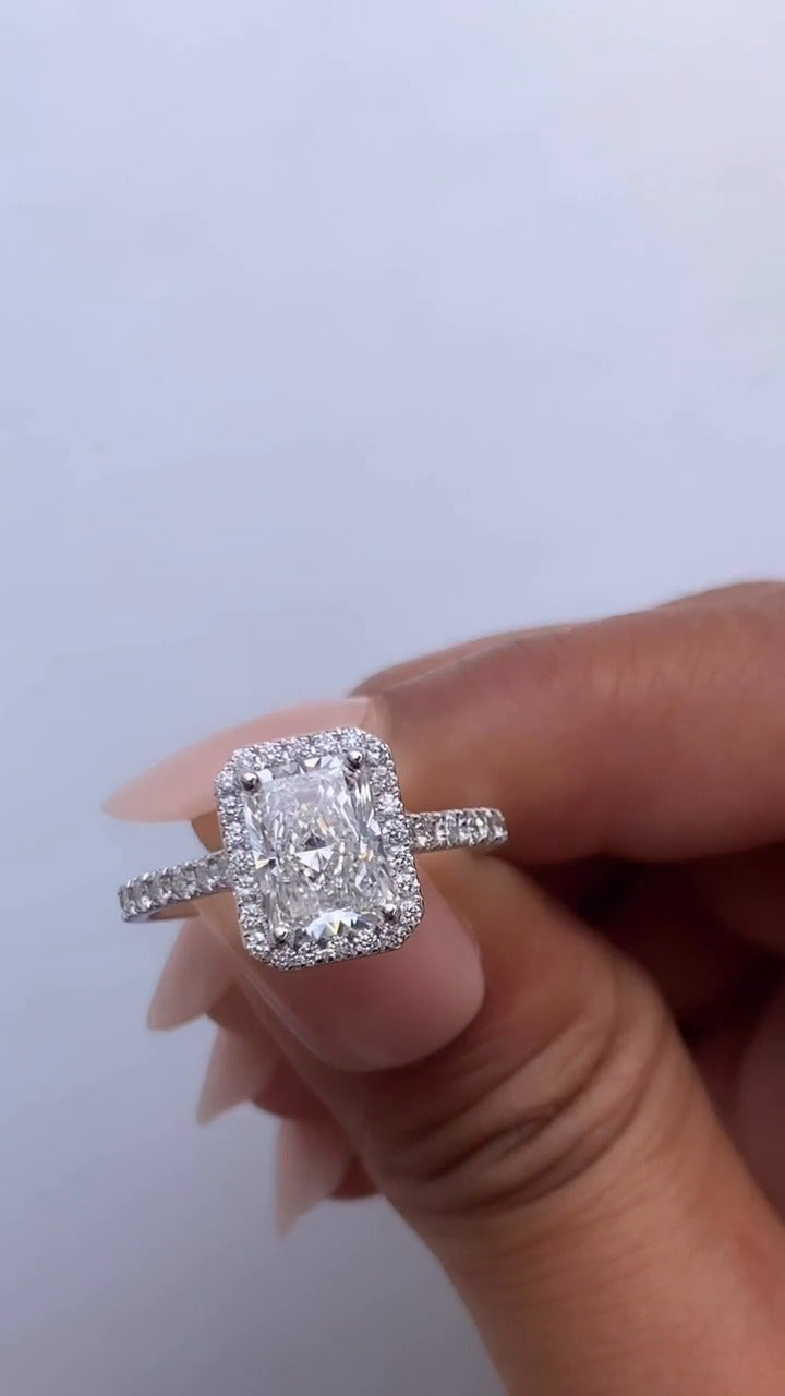 Moissanite Engagement Ring