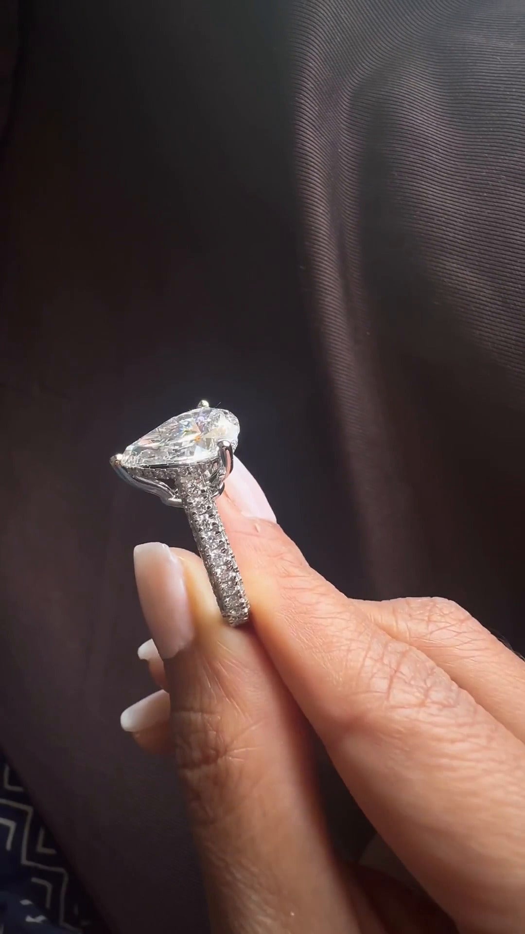 Hidden Halo Engagement Ring