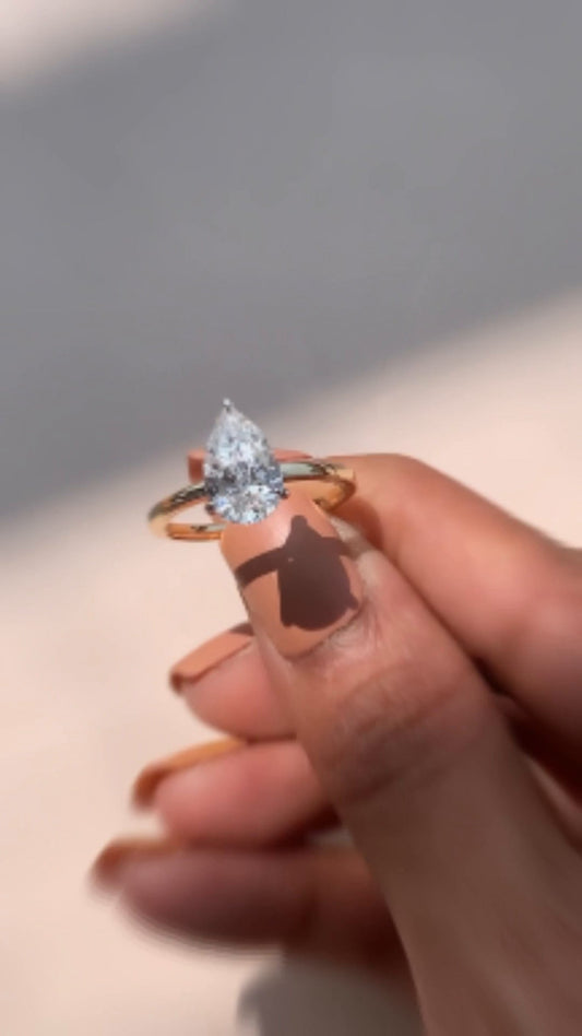 Two Tone Engagement Ring