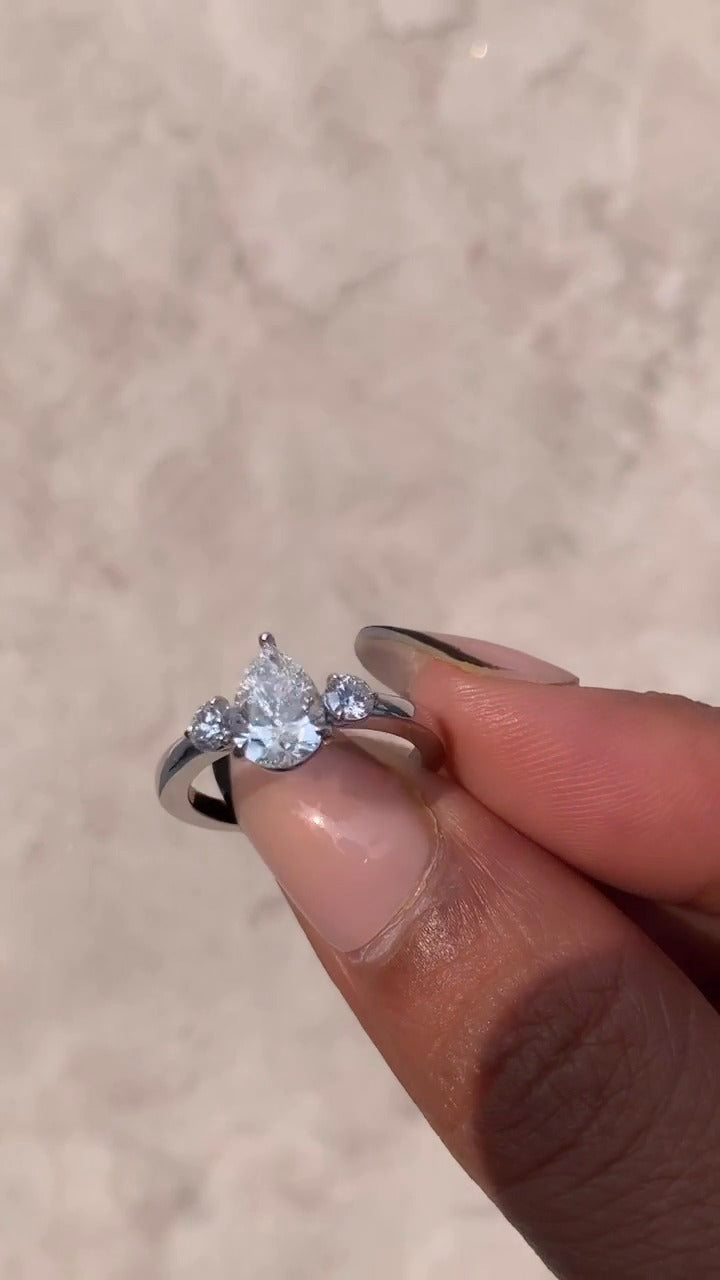 Kaori Pear Engagement Ring